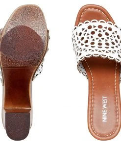 Nine West Shelbi Heeled Clog Sandals Heels