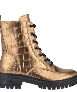 Nine West Metallic Mindset Silana Lug Sole Boots