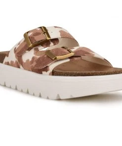 Nine West Simplee Platform Slide Sandals