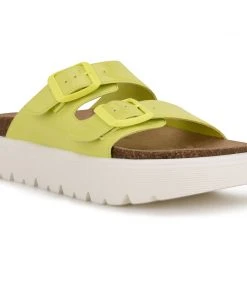 Nine West Simplee Platform Slide Sandals