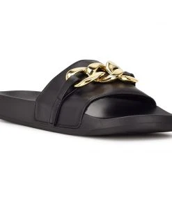 Nine West Fun Flats Slinks Flat Slide Sandals