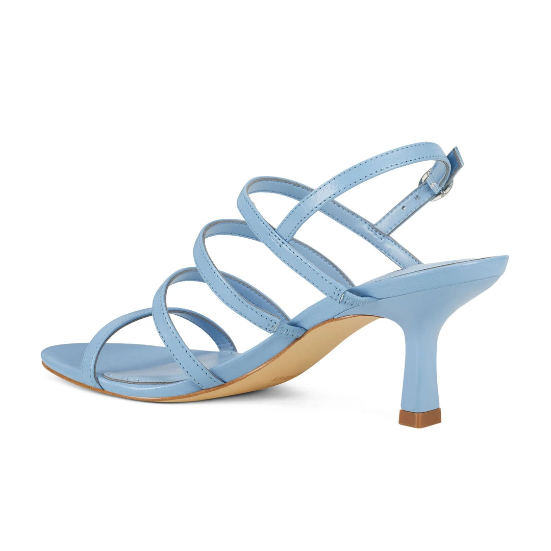 Nine West Heels Smooth Heeled Strappy Sandals 5 Nine West Heels Smooth Heeled Strappy Sandals