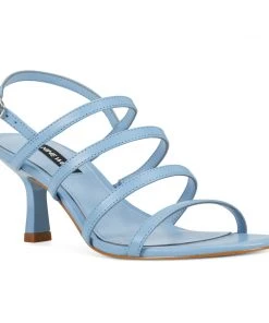 Nine West Heels Smooth Heeled Strappy Sandals