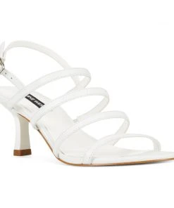 Nine West Smooth Heeled Strappy Sandals Heels