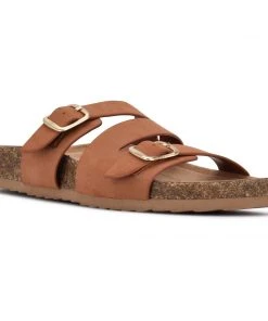 Nine West Sommie Flat Slide Sandals