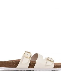 Nine West Sommie Flat Slide Sandals