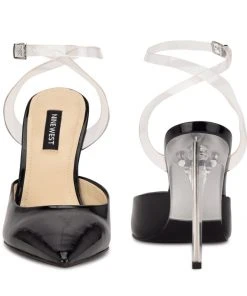 Nine West In The Clear Sparkea Ankle Strap Pumps