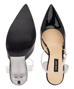 Nine West In The Clear Sparkea Ankle Strap Pumps
