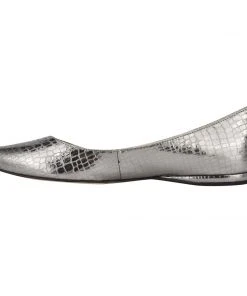 Nine West Speakup Almond Toe Flats Metallic Mindset