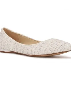 Nine West Speakup Almond Toe Flats Shoes