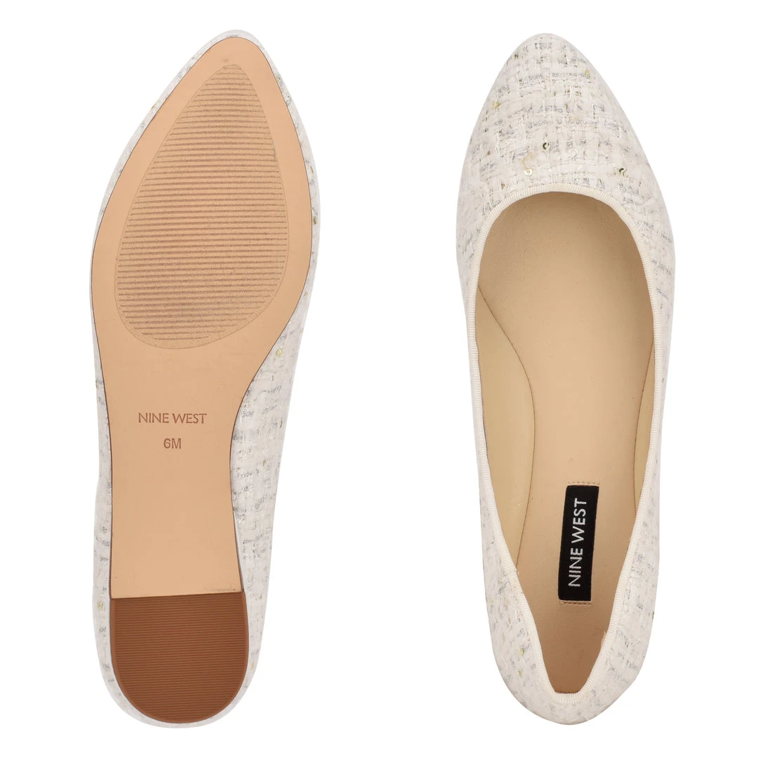 Nine West Speakup Almond Toe Flats Shoes 7 Nine West Speakup Almond Toe Flats Shoes