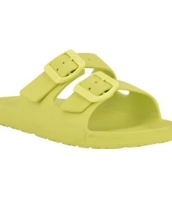 Nine West Color Pop Splash Flat Slide Sandals