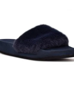 Nine West Staycozy Flat Slide Sandals Shoes