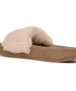 Nine West Staycozy Flat Slide Sandals Shoes