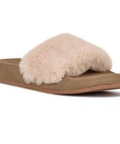 Nine West Staycozy Flat Slide Sandals Shoes