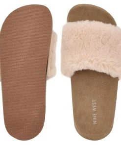 Nine West Staycozy Flat Slide Sandals Shoes