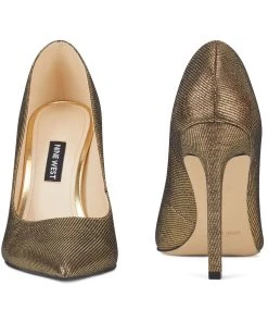 Nine West Tatiana Pointy Toe Pumps Metallic Mindset