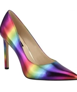 Nine West Tatiana Pointy Toe Pumps Metallic Mindset