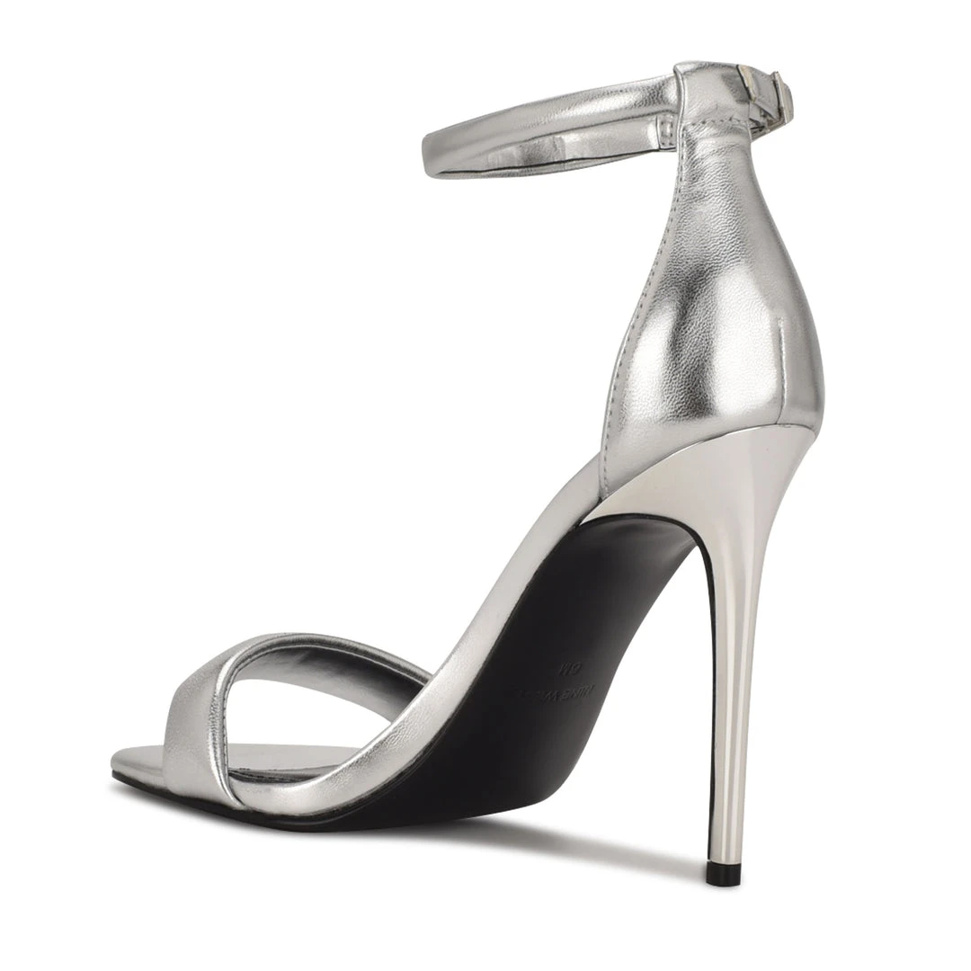 Nine West Metallic Mindset Teeya Ankle Strap Sandals 5 Nine West Metallic Mindset Teeya Ankle Strap Sandals