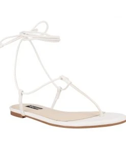 Nine West Tella Ankle Wrap Flat Sandals