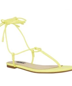 Nine West Tella Ankle Wrap Flat Sandals
