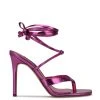 Nine West Terrie Ankle Wrap Heeled Sandals Lace It Up