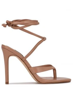 Nine West Terrie Ankle Wrap Heeled Sandals