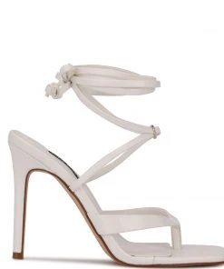 Nine West Terrie Ankle Wrap Heeled Sandals Lace It Up