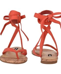 Nine West Tiedup Ankle Wrap Flat Sandals Lace It Up