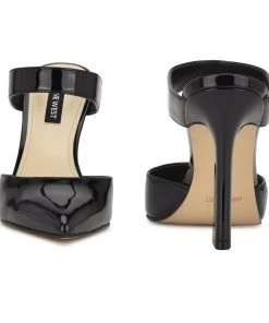 Nine West Tiger Heel Mules