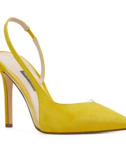 Nine West Toffee Half D'Orsay Pumps