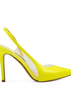 Nine West Heels Toffee Half D'Orsay Pumps