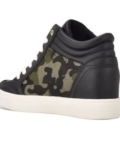 Nine West Metallic Mindset Tons High Top Hidden Wedge Sneakers