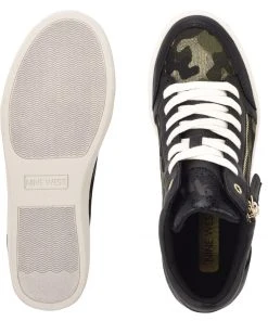Nine West Metallic Mindset Tons High Top Hidden Wedge Sneakers