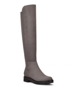 Nine West Tread Over The Knee Lug Sole Boots Shoes