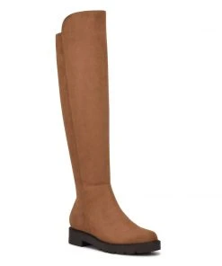 Nine West Shoes Tread Over The Knee Lug Sole Boots