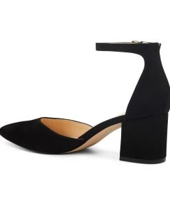Nine West Trini Ankle Strap Block Heel Pumps Heels