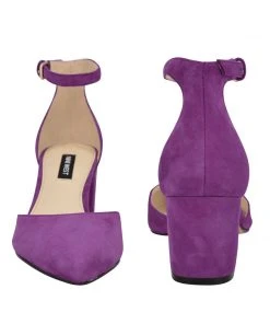 Nine West Heels Trini Ankle Strap Block Heel Pumps 10 Nine West Heels Trini Ankle Strap Block Heel Pumps