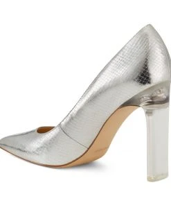 Nine West Trixi Pointy Toe Pumps Metallic Mindset