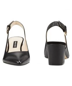 Nine West Heels Tulip Block Heel Slingback Pumps