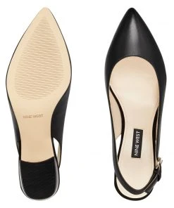 Nine West Heels Tulip Block Heel Slingback Pumps