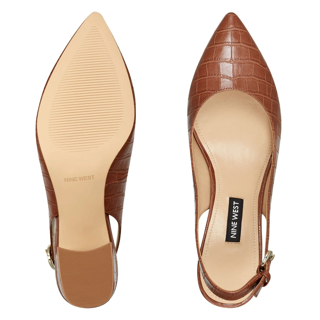 Nine West Heels Tulip Block Heel Slingback Pumps 8 Nine West Heels Tulip Block Heel Slingback Pumps