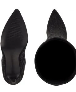 Nine West Tysh Rhinestone Dress Boots Heel Appeal