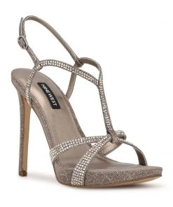 Nine West Ulliy Heeled Dress Sandals 8 Nine West Ulliy Heeled Dress Sandals