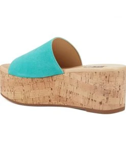 Nine West Vale Platform Slide Sandals 10 Nine West Vale Platform Slide Sandals