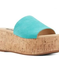 Nine West Vale Platform Slide Sandals