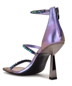 Nine West Vavoom Rhinestone Strappy Dress Sandals Color Pop 9 Nine West Vavoom Rhinestone Strappy Dress Sandals Color Pop