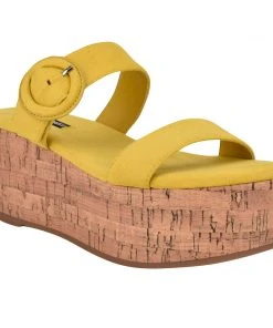 Nine West Very Platform Slide Sandals Weave Got You