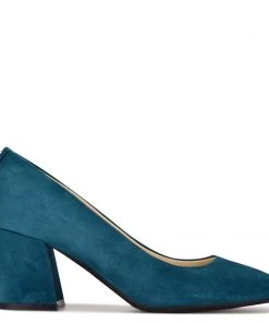 Nine West Vibe 9x9 Block Heel Pumps Color Pop