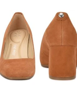 Nine West Vibe 9x9 Block Heel Pumps Color Pop